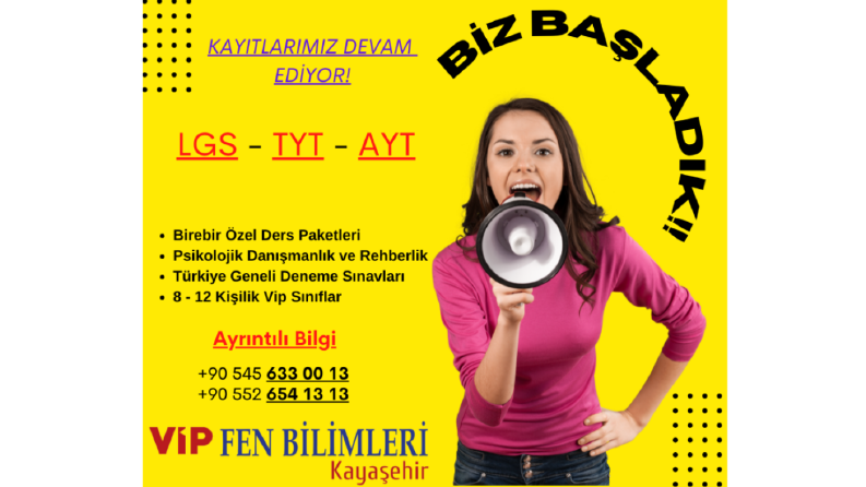 Vip Fen Bilimleri Dersanesi Post Tasarımı 