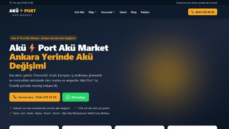 Yerel hizmet sitesi — SEO ve dönüşüm odaklı