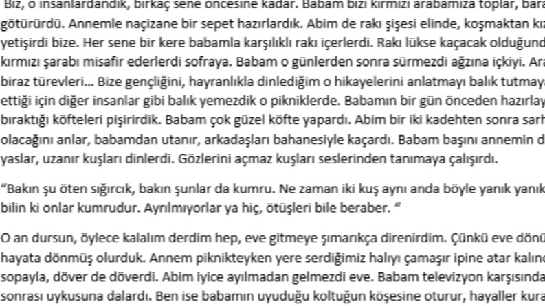 Şiirler, kısa hikayeler