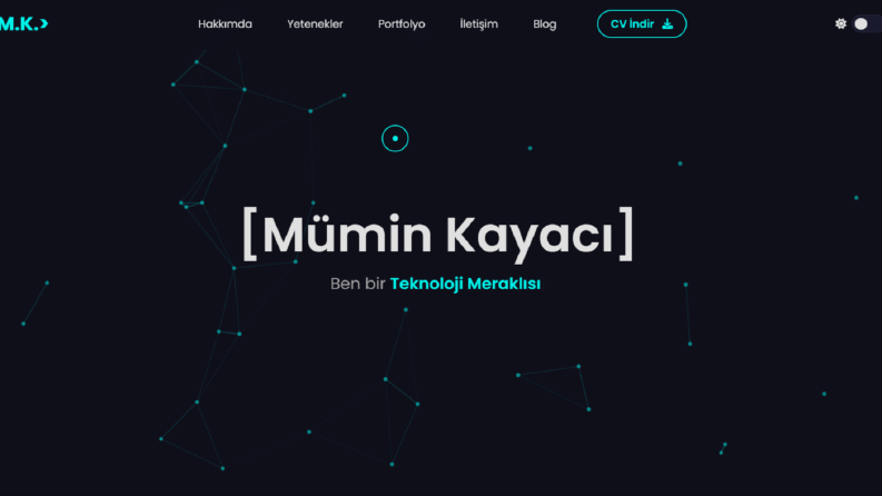 Kişisel web sitesi kodlama 