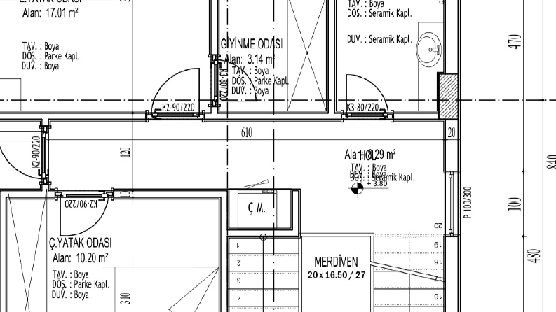 Autocad çizimi