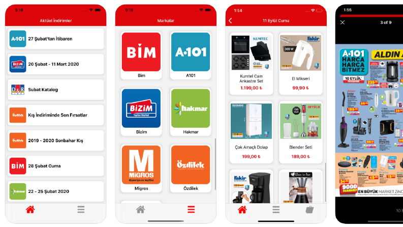 Aktüel İndirimler iOS uygulaması