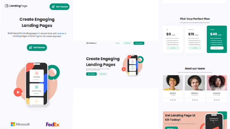 Landing page