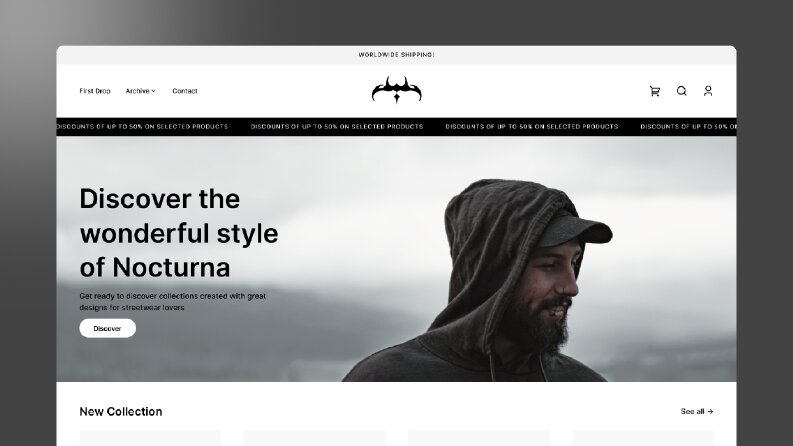 Nocturna - Landing Page