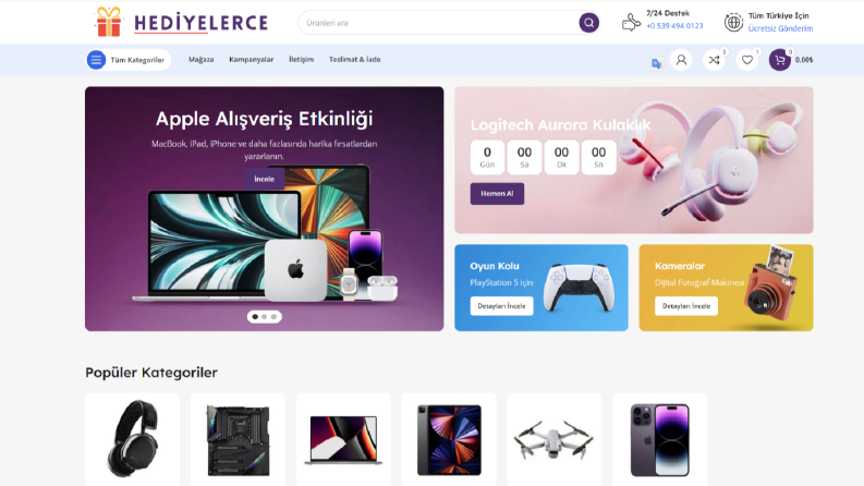 E-Ticaret Sitesi - Hediyelerce