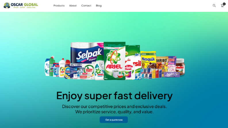 Uluslararası Toptan Tedarik ve İhracat Web Sitesi Tasarımı