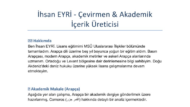 Şimdiye Kadar Yaptığım Birkaç İşten Örnekler