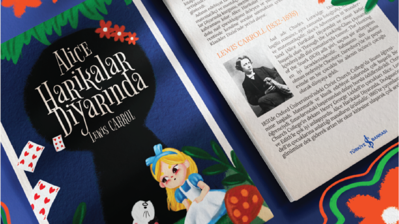 Alice Harikalar Diyarında kitap kapağı tasarımı