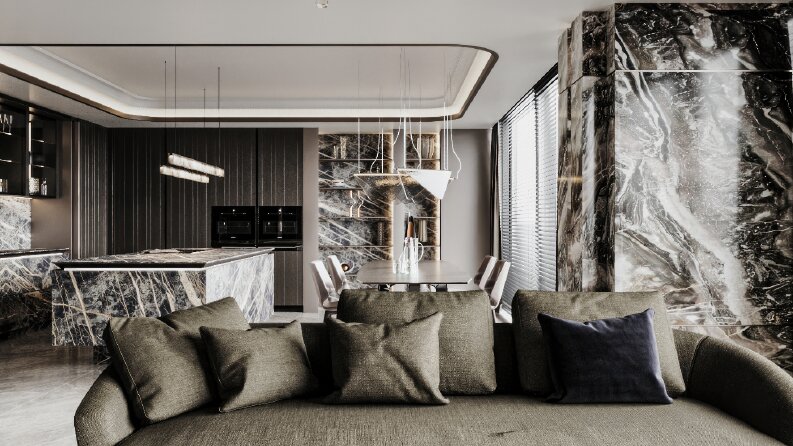 Villa Oturum Alanı Mutfak