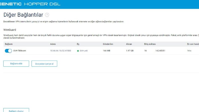 Keenetic modem router için özel ip adresi tanımlandı
