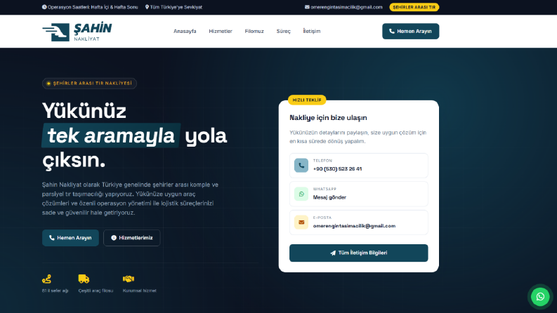 Modern İşletme Web Sitesi