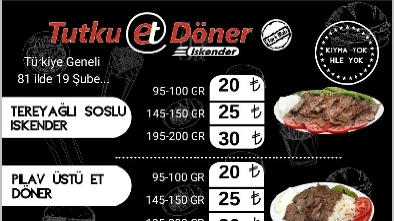 Menü ve el ilanı tasarımları