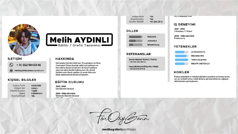 Melih AYDINLI CV