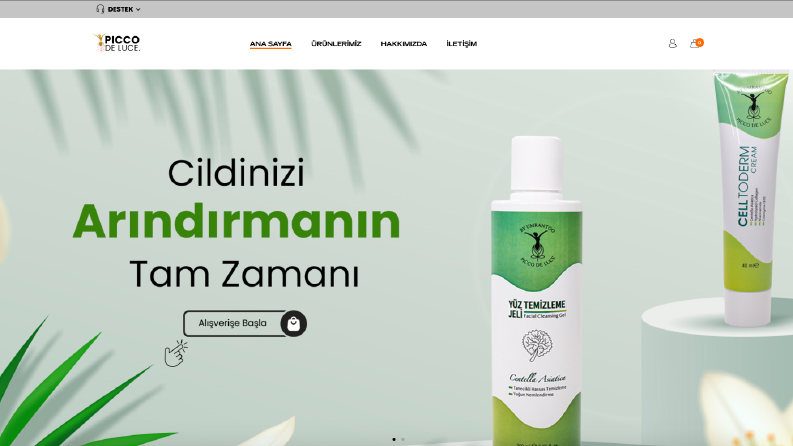 Fenomen Piccodeluce.com - Ürün Tanıtım ve Satış Sitesi