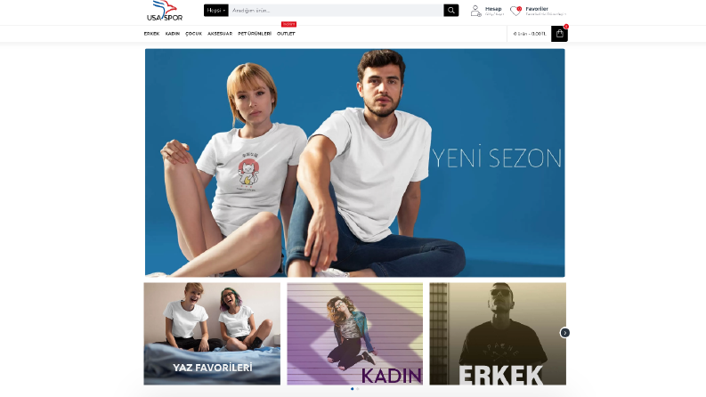 Usa Spor E-ticaret Websitesi