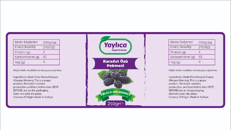 Karadut Özü Pekmezi Tasarım