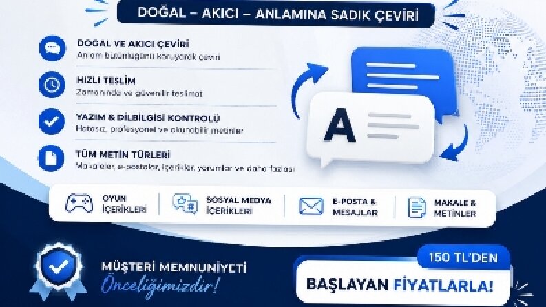 Türkçe ↔ İngilizce Doğal Çeviri