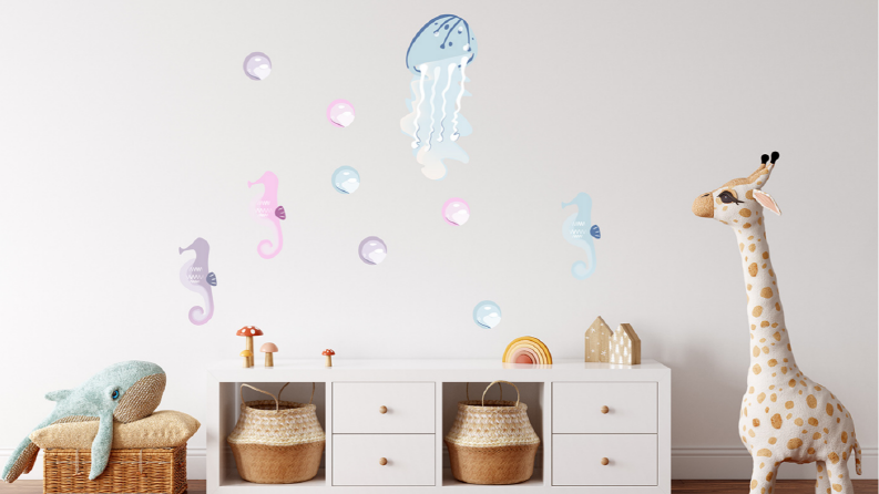 Sea Wonders- Deniz Temalı Sticker tasarımı