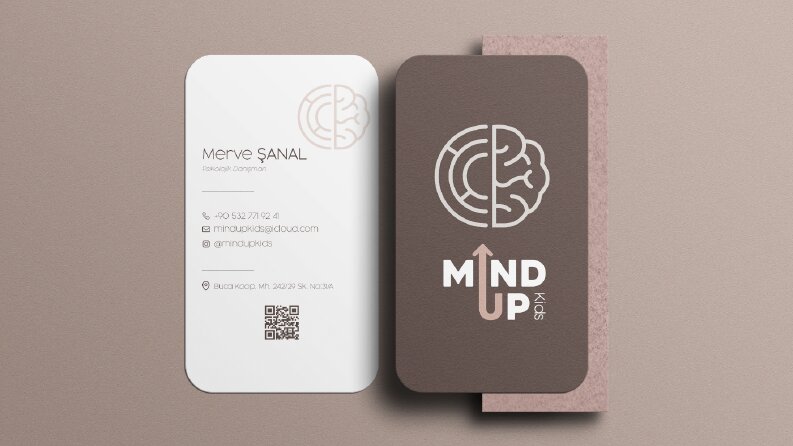MIND UP KIDS - Çocuk Gelişim Merkezi Kartvizit Tasarımı