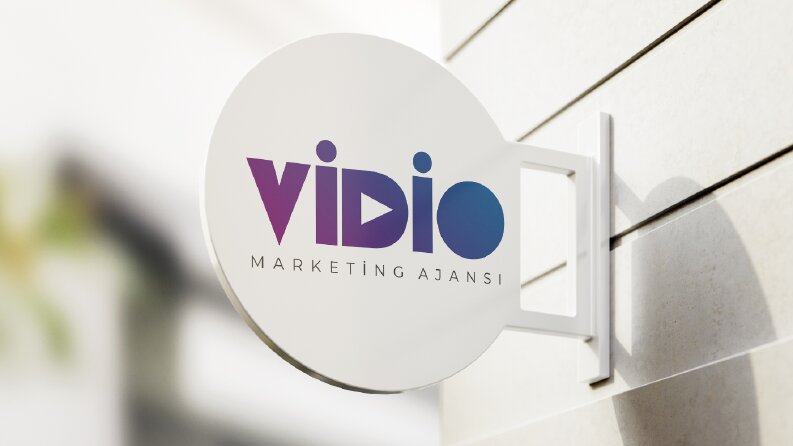 Vidio Marketing Ajansı Logo Çalışması