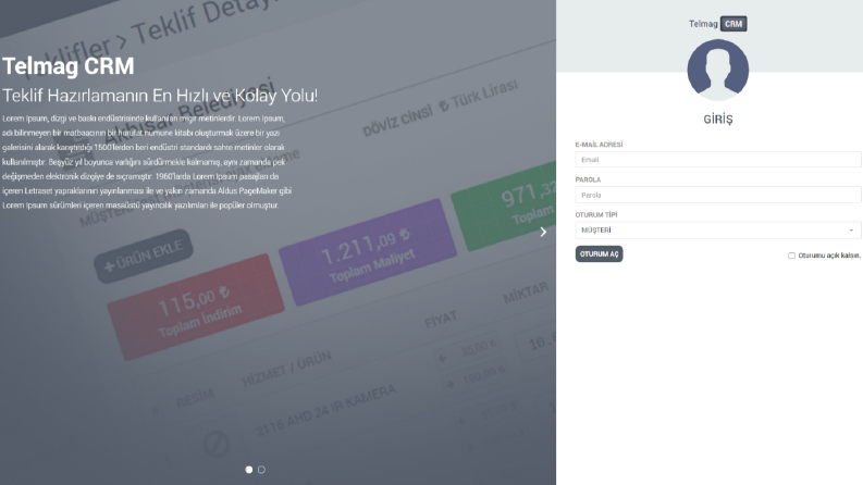 Web Tabanlı Crm Sistemi
