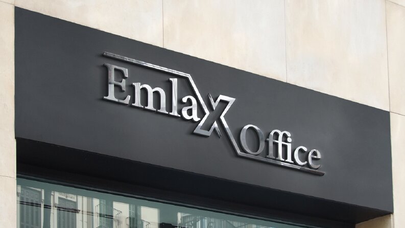 Emlax Office logo tasarımı.