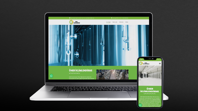 Öner İklimlendirme Kurumsal Web Sitesi