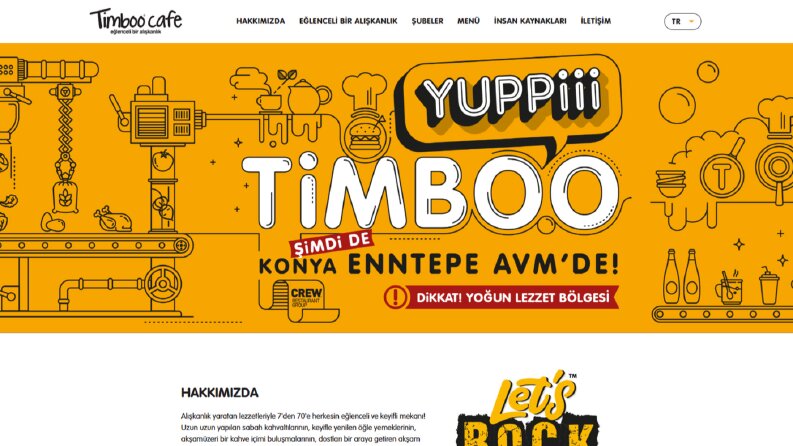 Timboo Cafe - Kurumsal Website