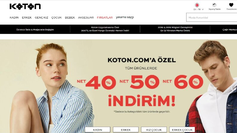 Koton - Haftalık site güncellemeri