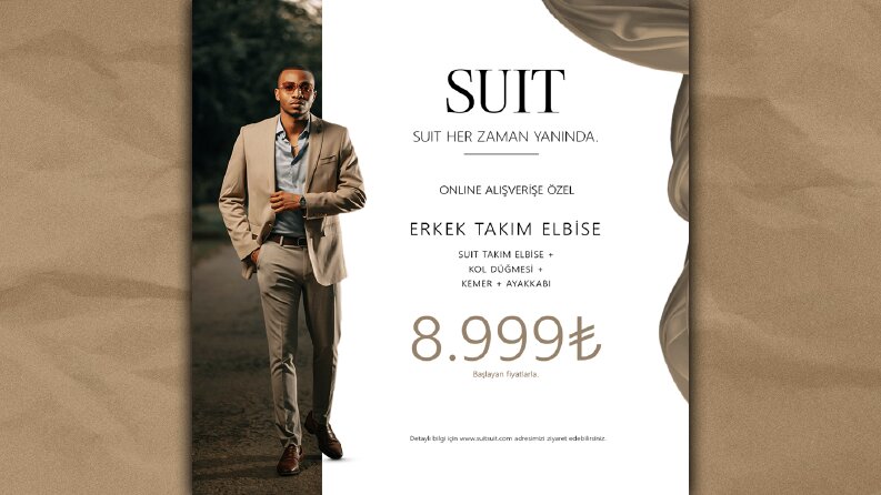 SUIT - Reklam banner tasarımı