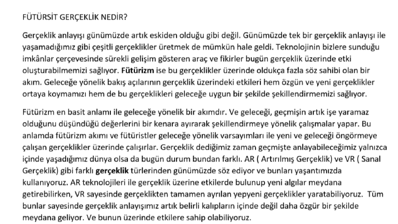 Teknoloji İçerikleri