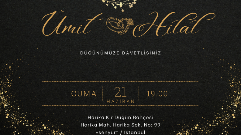 Örnek Davetiye Tasarımı