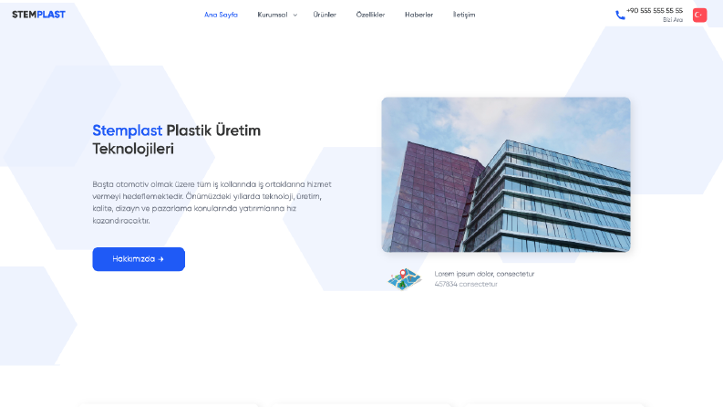 Stamplast – Kurumsal Landing Page