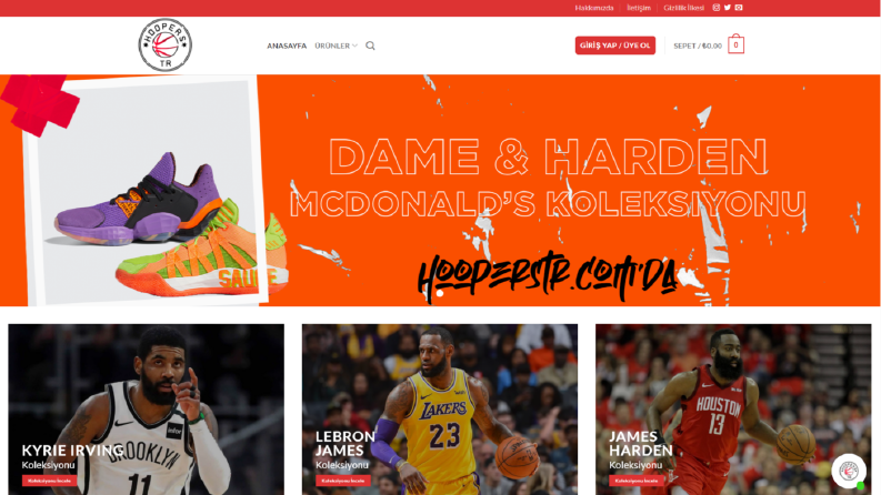 E-Ticaret İçin Tasarladığım Web Site Tasarımı