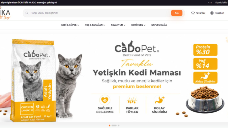 Antika Petshop — E-Ticaret ve Sipariş Yönetimi