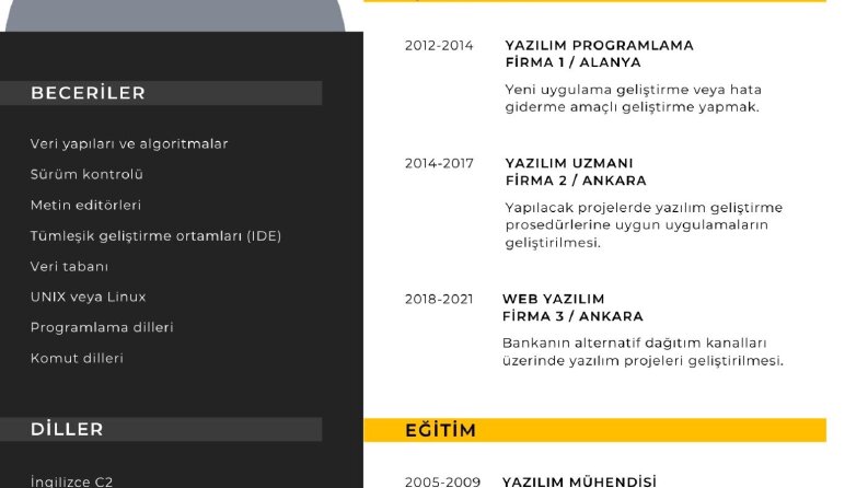 cv yazarım