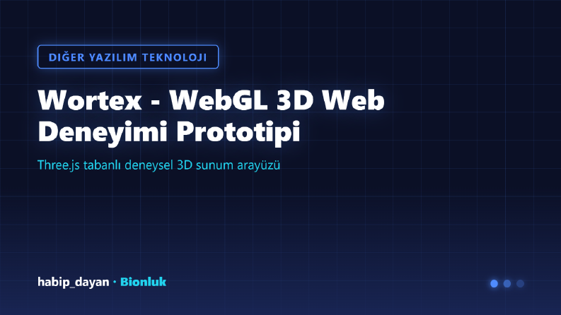 Wortex - WebGL 3D Web Deneyimi Prototipi