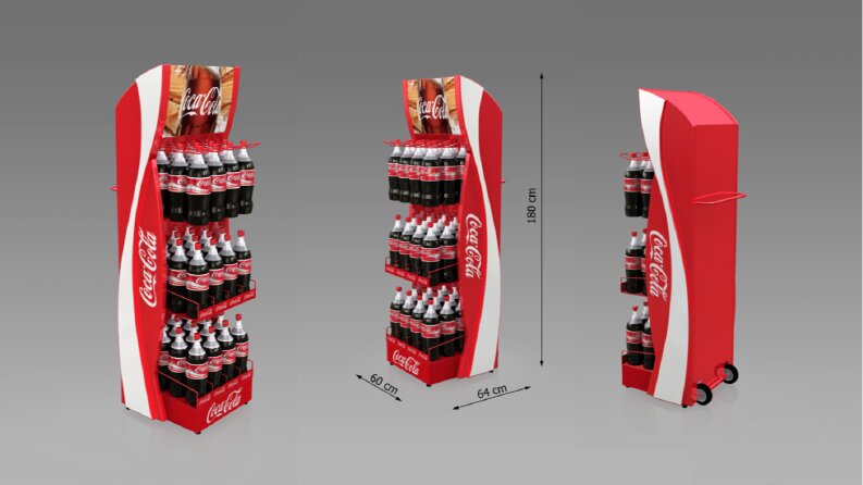 CocaCola taşınabilir ayaklı stand