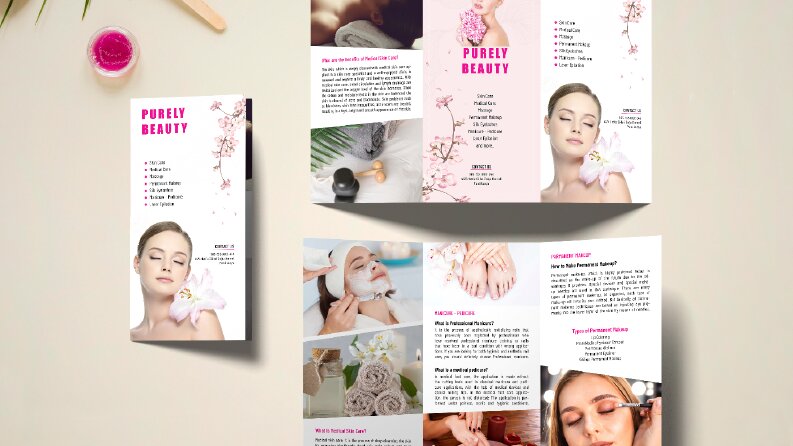 "Purely Beauty" Broşür Tasarımı