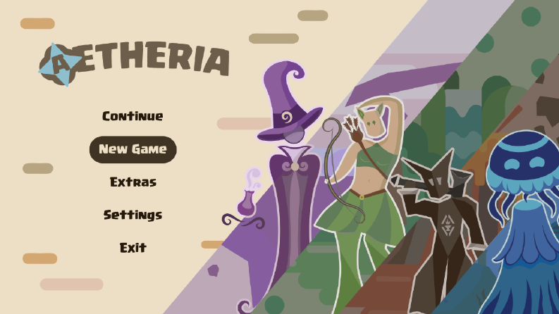 Aetheria Oyun Ana Menü