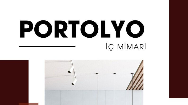 MİMARİ PORTFOLYO TASARIMI