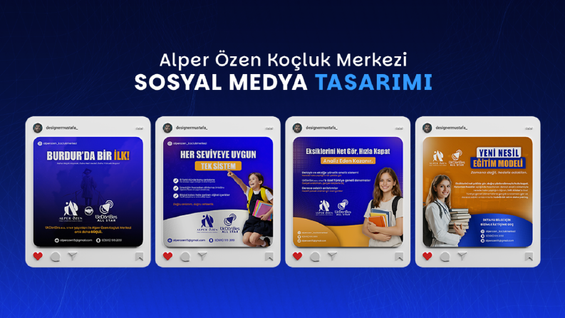 Alper Özen Koçluk Merkezi Sosyal Medya Tasarımı