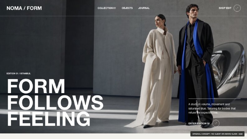 NOMA FORM - Premium Moda E-Ticaret Konsepti