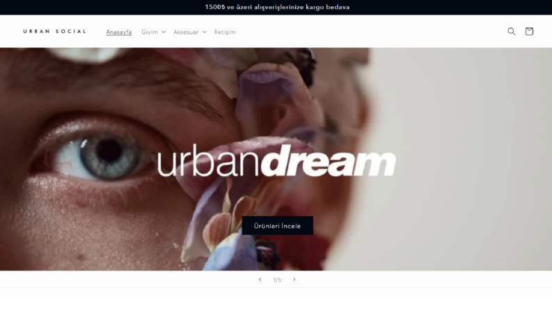 Urban Social - Shopify Web Sitesi