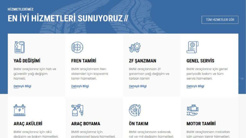 Araba Servis Tamir Sitesi