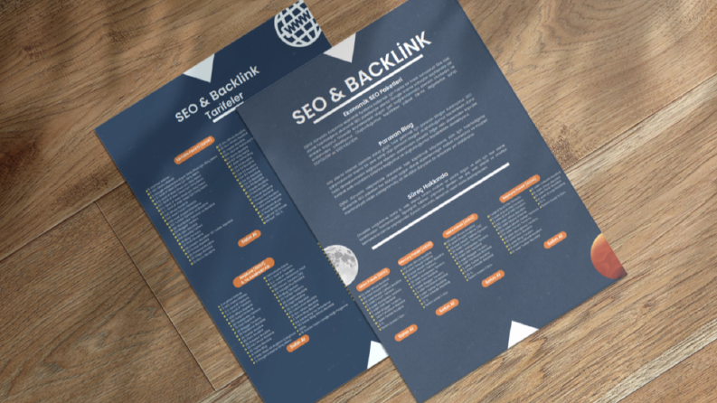 Minimal ve etkileyici broşür tasarımı