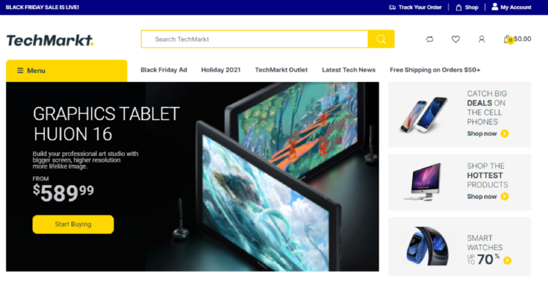 TechMarkt - Teknoloji E Ticaret Site Kurulumu 