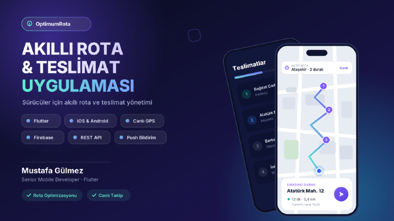 OptimumRota · Sürücü Rota & Teslimat Uygulaması 