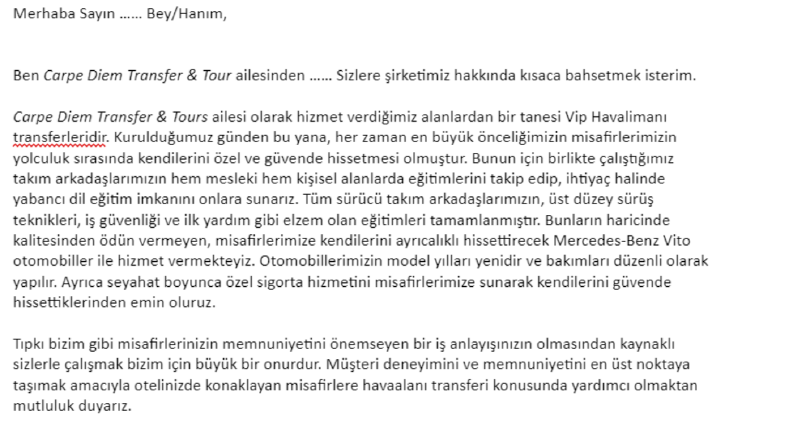 Mail Taslağı Hazırlamak