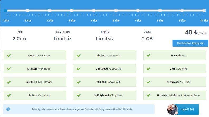 Limitsiz Hosting